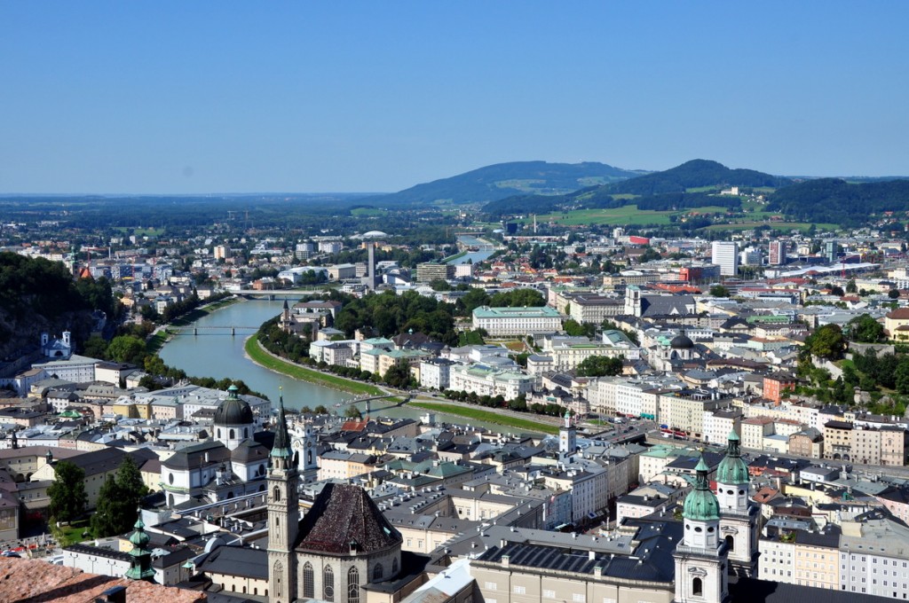 Salzburg from the Hohensalzburg.